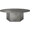 GUBI Tische-Epic Couchtisch, rund, 110 cm, Stahl, Misty Grey