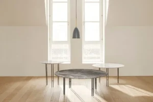 Muuto Deckenleuchten-GUBI Gräshoppa Pendelleuchte, blaugrau
