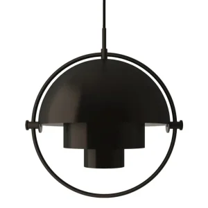 Flos Deckenleuchten-GUBI Multi Lite Pendelleuchte, klein, Messing schwarz