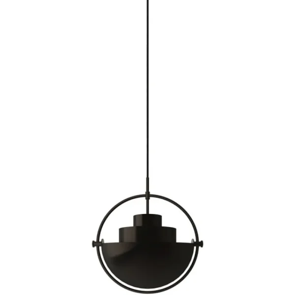 Flos Deckenleuchten-GUBI Multi Lite Pendelleuchte, klein, Messing schwarz