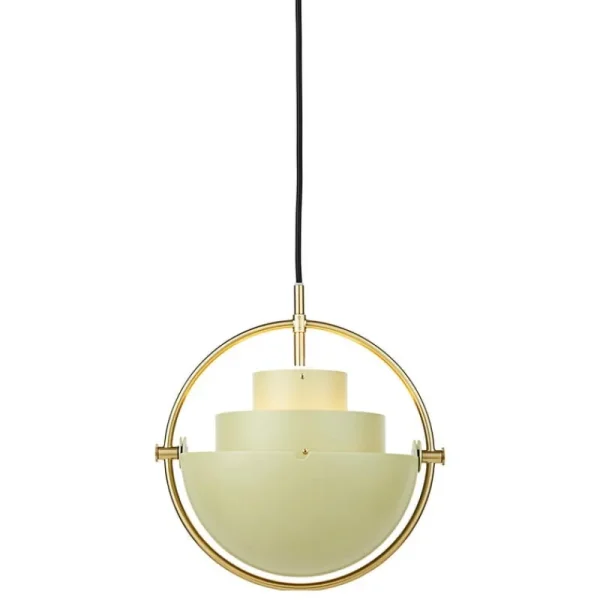 Louis Poulsen Deckenleuchten-GUBI Multi-Lite Pendelleuchte, klein, Messing - Desert Sage