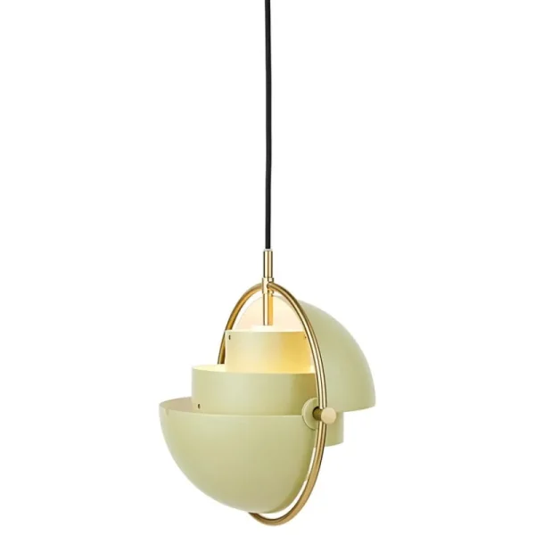 Louis Poulsen Deckenleuchten-GUBI Multi-Lite Pendelleuchte, klein, Messing - Desert Sage