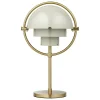 GUBI Tischlampen | Tragbare Lampen-Multi-Lite tragbare Tischleuchte, Messing - Pastellgrau