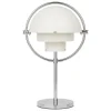 Mono Light Tischlampen | Tragbare Lampen-GUBI Multi-Lite tragbare Tischleuchte, Chrom - Weiß