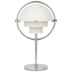 Mono Light Tischlampen | Tragbare Lampen-GUBI Multi-Lite tragbare Tischleuchte, Chrom - Weiß