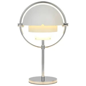 Mono Light Tischlampen | Tragbare Lampen-GUBI Multi-Lite tragbare Tischleuchte, Chrom - Weiß