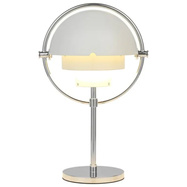 Mono Light Tischlampen | Tragbare Lampen-GUBI Multi-Lite tragbare Tischleuchte, Chrom - Weiß