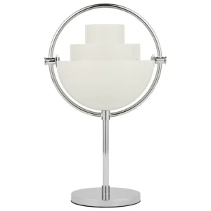 Mono Light Tischlampen | Tragbare Lampen-GUBI Multi-Lite tragbare Tischleuchte, Chrom - Weiß