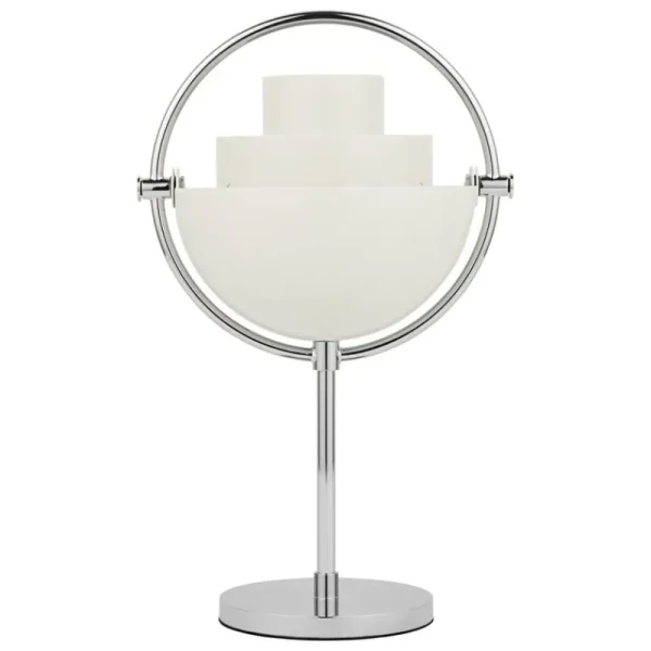 Mono Light Tischlampen | Tragbare Lampen-GUBI Multi-Lite tragbare Tischleuchte, Chrom - Weiß