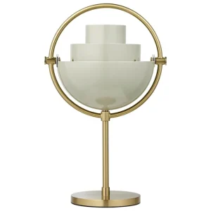 GUBI Tischlampen | Tragbare Lampen-Multi-Lite tragbare Tischleuchte, Messing - Pastellgrau