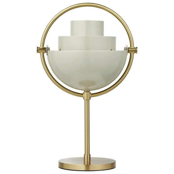 GUBI Tischlampen | Tragbare Lampen-Multi-Lite tragbare Tischleuchte, Messing - Pastellgrau