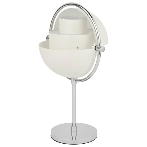 Mono Light Tischlampen | Tragbare Lampen-GUBI Multi-Lite tragbare Tischleuchte, Chrom - Weiß