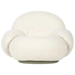 GUBI Terrassenmöbel^Pacha Outdoor Loungesessel mit Armlehne, Schwenkfuß, Lorkey 40