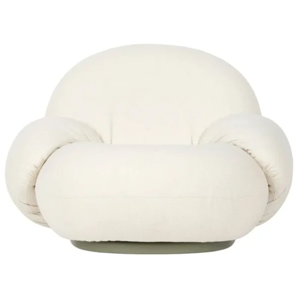 GUBI Terrassenmöbel^Pacha Outdoor Loungesessel mit Armlehne, Schwenkfuß, Lorkey 40