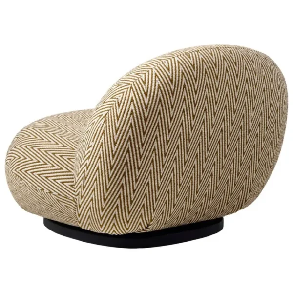 GUBI Terrassenmöbel^Pacha Outdoor Loungesessel, Schwenkfuß, Chevron FR 022