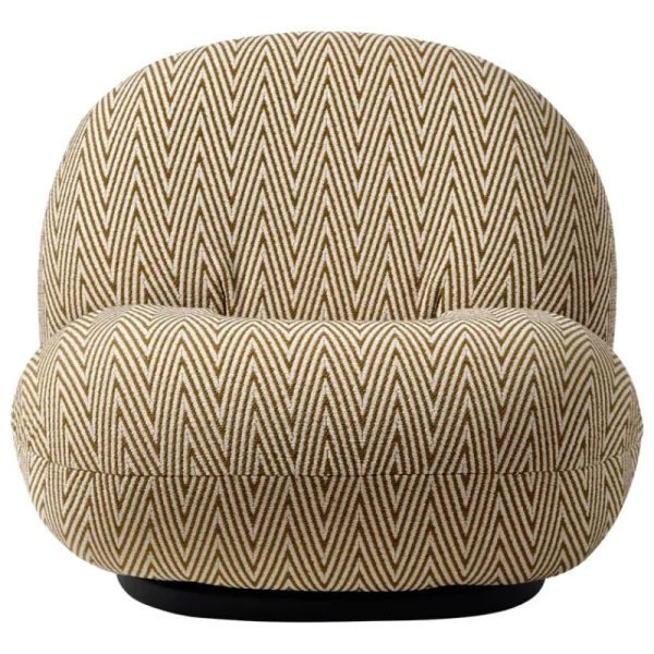 GUBI Terrassenmöbel^Pacha Outdoor Loungesessel, Schwenkfuß, Chevron FR 022