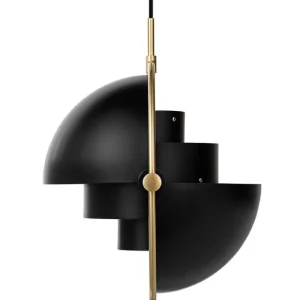 GUBI Deckenleuchten-Pendelleuchte Multi-Lite, Messing – kohlenschwarz