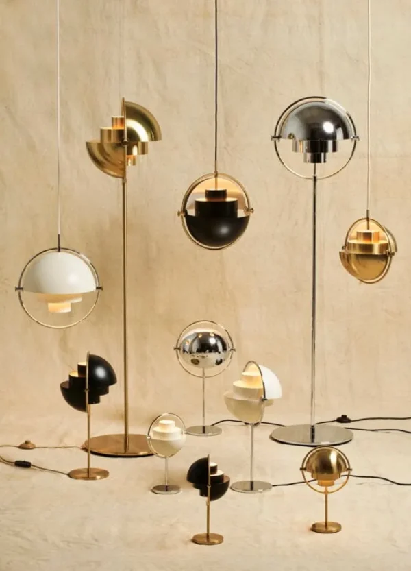 GUBI Deckenleuchten-Pendelleuchte Multi-Lite, chrom