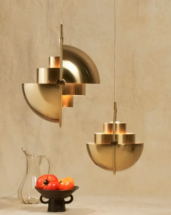 GUBI Deckenleuchten-Pendelleuchte Multi-Lite, Messing