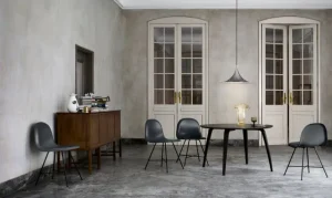 Design House Stockholm Deckenleuchten-GUBI Pendelleuchte Semi, 47 cm, Chrom
