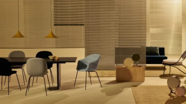 Fritz Hansen Tische-GUBI Pietra Beistelltisch, 30 x 80 x 40 cm, weiß, Travertin