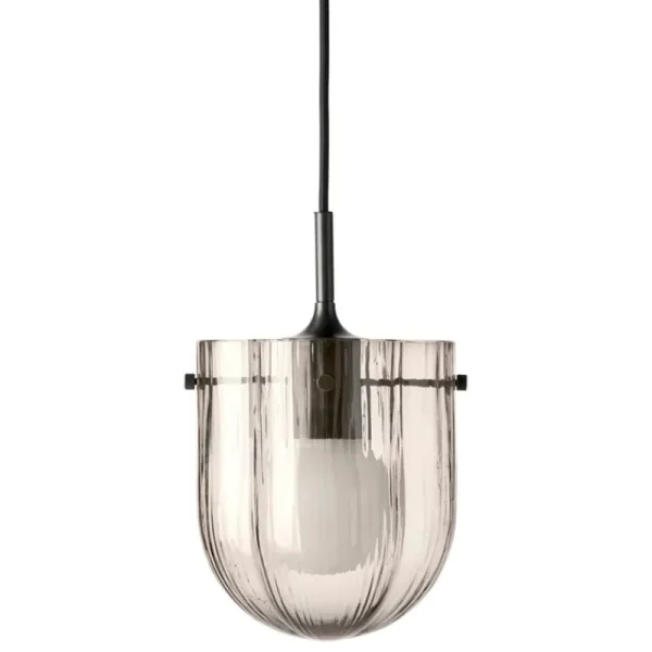 Vibia Deckenleuchten-GUBI Seine Pendelleuchte, Antikmessing - Rauchgrau