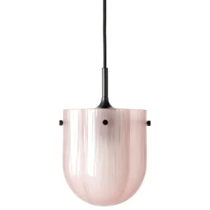 Tom Dixon Deckenleuchten-GUBI Seine Pendelleuchte, Antikmessing - Korallenrosa