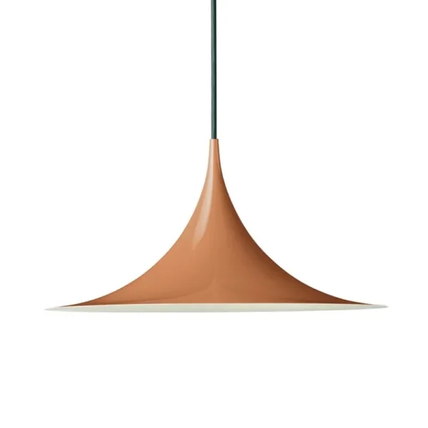 Verpan Deckenleuchten-GUBI Semi Pendelleuchte, 30 cm, Roasted Pumpkin, Glanzfinish