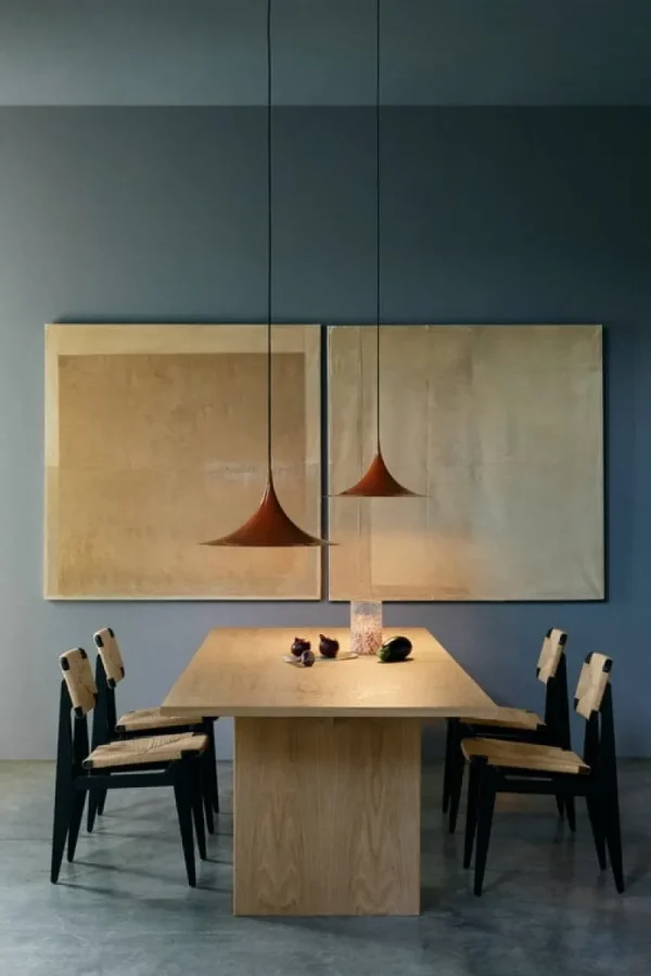 Verpan Deckenleuchten-GUBI Semi Pendelleuchte, 30 cm, Roasted Pumpkin, Glanzfinish