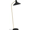 GUBI Stehleuchten-Stehleuchte G-10, schwarz – Messing