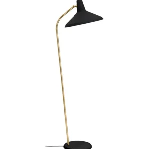 GUBI Stehleuchten-Stehleuchte G-10, schwarz – Messing