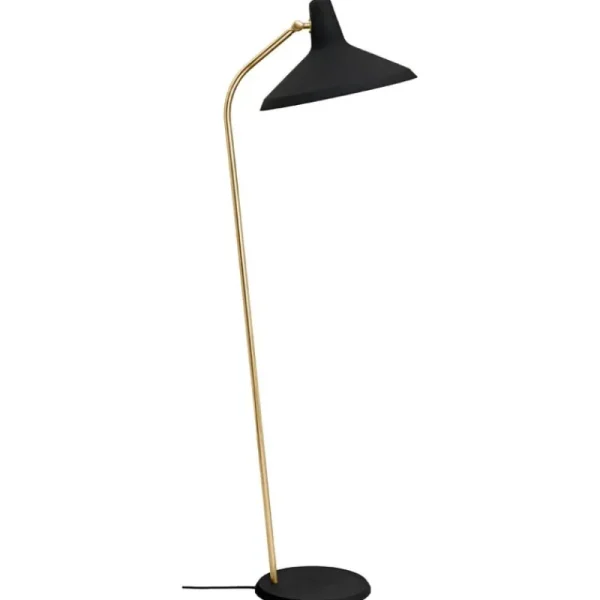 GUBI Stehleuchten-Stehleuchte G-10, schwarz – Messing