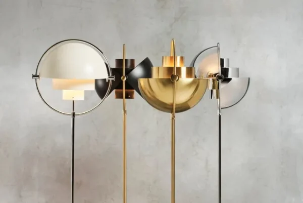 GUBI Stehleuchten-Stehleuchte Multi-Lite, Messing-schwarz