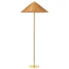 GUBI Stehleuchten-Stehleuchte Tynell 9602, Messing - Rattan