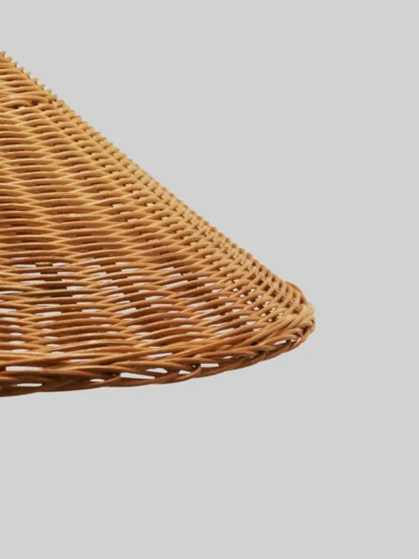 GUBI Stehleuchten-Stehleuchte Tynell 9602, Messing - Rattan
