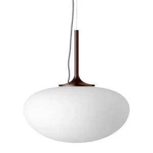 Audo Copenhagen Deckenleuchten-GUBI Stemlite Pendelleuchte, 38 cm, schwarz rot