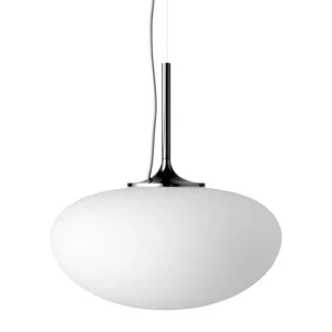 Muuto Deckenleuchten-GUBI Stemlite Pendelleuchte, 38 cm, schwarz chrom