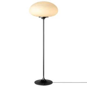 GUBI Stehleuchten-Stemlite Stehleuchte, 110 cm, dimmbar, schwarzes Chrom