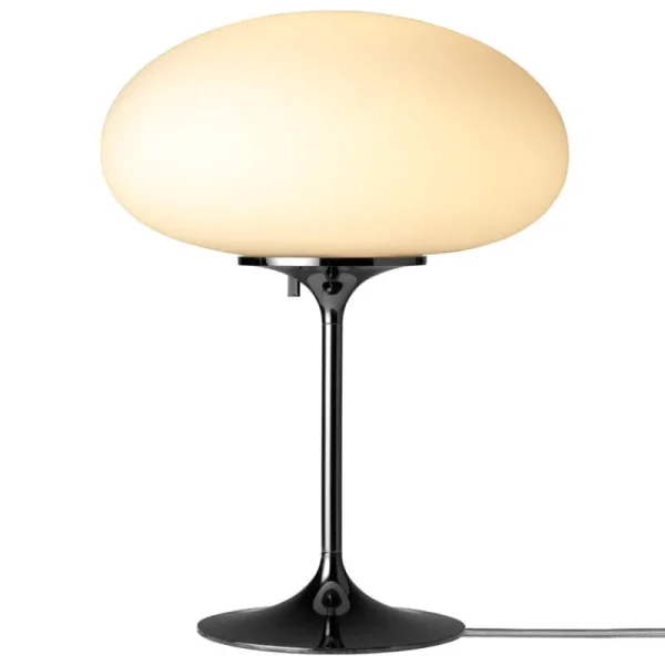 GUBI Tischlampen-Stemlite Tischleuchte, 42 cm, dimmbar, schwarzes Chrom