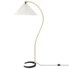 Louis Poulsen Stehleuchten-GUBI Timberline Stehlampe, Eiche - Birke - weißes Canvas