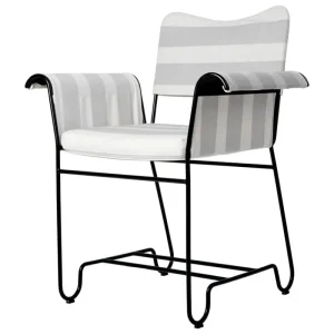 GUBI Terrassenmöbel | Sitzgelegenheiten^Tropique Stuhl, klassisches Schwarz - Leslie Stripe 20