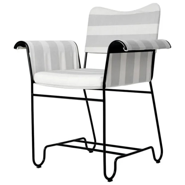 GUBI Terrassenmöbel | Sitzgelegenheiten^Tropique Stuhl, klassisches Schwarz - Leslie Stripe 20