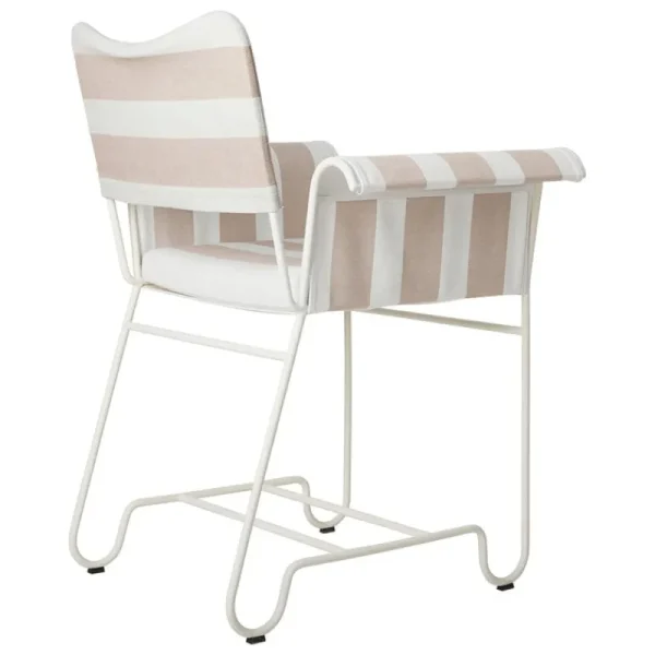 GUBI Terrassenmöbel | Sitzgelegenheiten^Tropique Stuhl, klassisches Weiß - Leslie Stripe 40