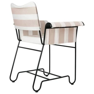 GUBI Terrassenmöbel | Sitzgelegenheiten^Tropique Stuhl, klassisches Schwarz - Leslie Stripe 40