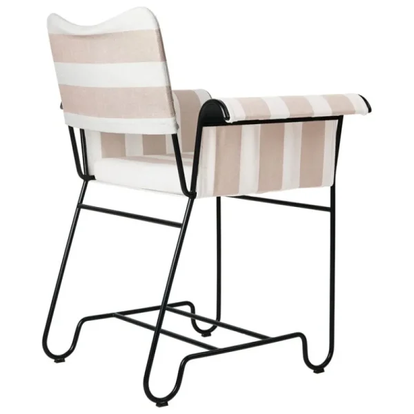 GUBI Terrassenmöbel | Sitzgelegenheiten^Tropique Stuhl, klassisches Schwarz - Leslie Stripe 40
