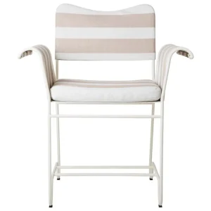 GUBI Terrassenmöbel | Sitzgelegenheiten^Tropique Stuhl, klassisches Weiß - Leslie Stripe 40