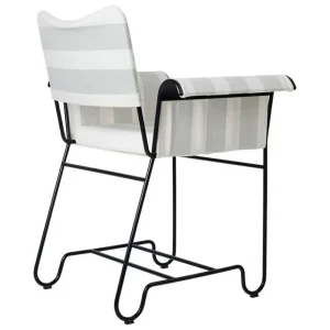 GUBI Terrassenmöbel | Sitzgelegenheiten^Tropique Stuhl, klassisches Schwarz - Leslie Stripe 20