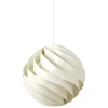 Marset Deckenleuchten-GUBI Turbo Pendelleuchte, 62 cm, glänzendes Alabasterweiß
