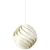 Marset Deckenleuchten-GUBI Turbo Pendelleuchte, 36 cm, glänzendes Alabasterweiß