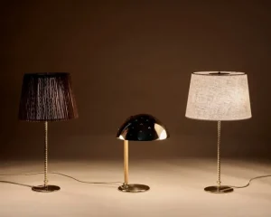 GUBI Tischlampen-Tynell 9205 Tischleuchte, Messing - Canvas